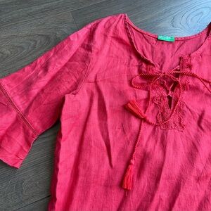 United Colors of Benetton Red Boho Top